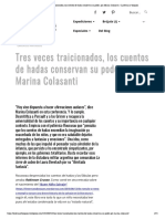 Tres Veces Traicionados, Los Cuentos de Hadas Conservan Su Poder, Por Marina Colasanti - Linternas y Bosques