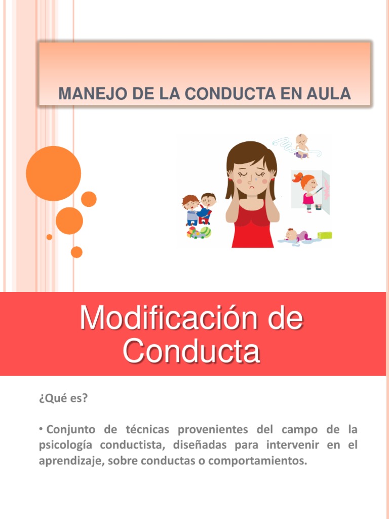 Técnicas de Conducta en el Aula | PDF | Reforzamiento | Comportamiento