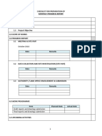 Checklist For Monthly Progress Report NH