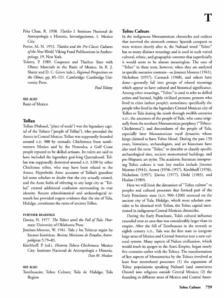 Ancient Toltec Art and Culture | PDF | Mesoamerica | Maya Civilization
