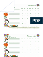 2022 Indonesia Calendar Free Printable Template 04
