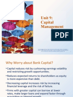 BANK MANAGEMENT - UNIT 9-Chapter 12 The Effective Use of Capital - Adj