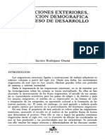 Migraciones Exteriores, Transición Demográfica Y Proceso de Desarrollo