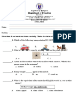 Diagnostic Test in English