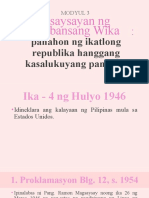 Kasaysayan NG Pambansang Wika - Panahon NG Ikatlong Republika Hanggang Kasalukuyang Panahon