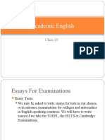 Academic English Class 10 - Student Version