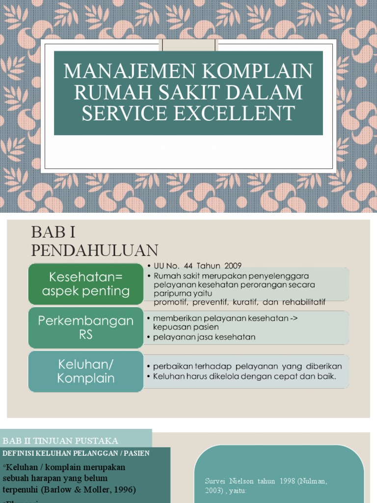 Definisi dan Manajemen Komplain Pelanggan | PDF