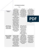 Synthesis Matrix