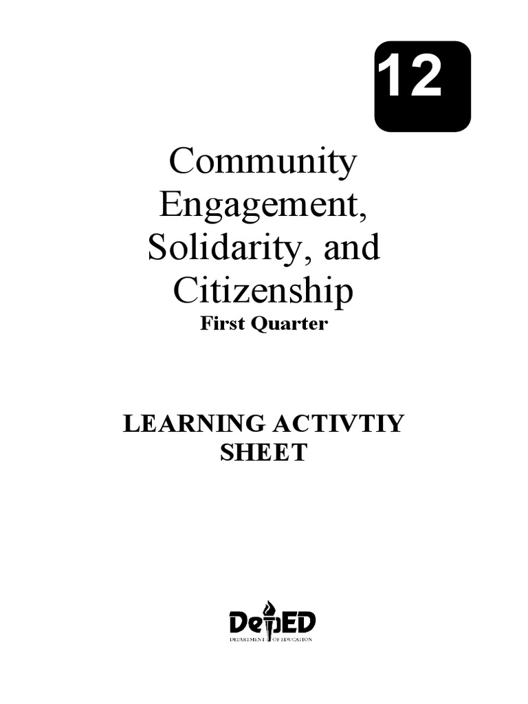 Grade 12 Community Engagement Activity | PDF | Government