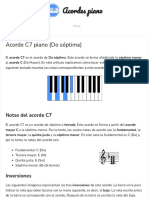 Acorde C7 Piano (Do Séptima)
