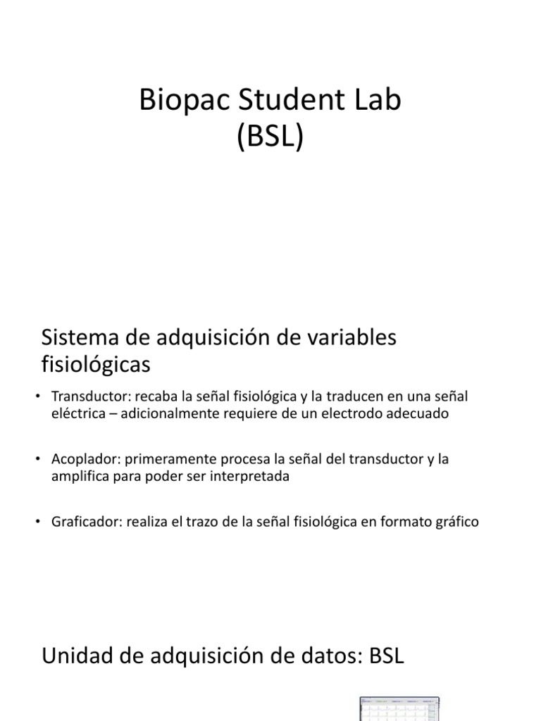 Biopac Student Lab y Análisis PDF
