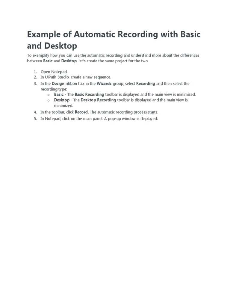 UIPath Automating UI Elements PDF Explorer Microsoft Excel