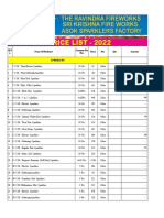 Fireworks Price List 2022 New - Mani