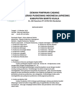 Notulen Rapat Apkesmi Batola TGL 15 Oktober 2022