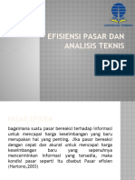 Modul 6 EFESIENSI PASAR DAN ANALISIS TEKNIS