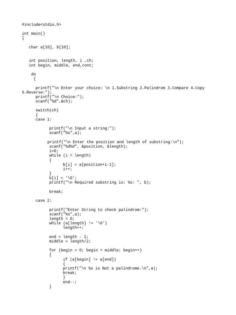 1a STRING Operations | PDF | Computer Engineering | Software Development
