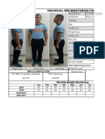 Individual BMI monitoring form
