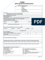 1414 - 01 - Form 1 - Bidder's Qualification Data