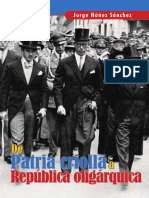 De patria criolla a República oligárquica: La evolución de la idea de nación en Ecuador