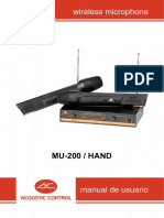 MU-200 HAND - Manual de Usuario