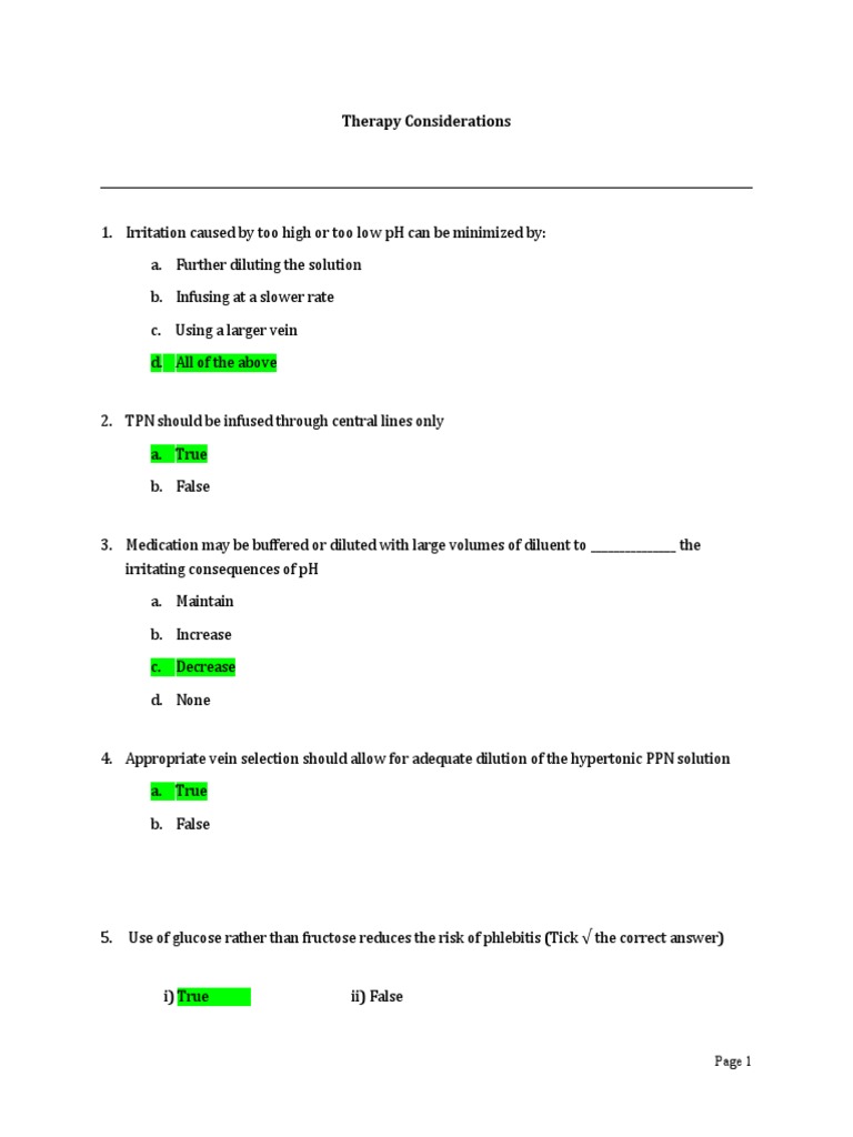 IV Therapy and pH Management Guidelines | PDF | Intravenous Therapy | Ph