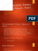 Lesson 3. Sigmund Freud Psychoanalytic Theory Part I