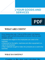 Costing Your Goods and Services