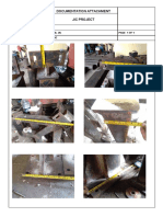 Foto Fabrikasi Bracket FR2 JIC Dimensional Check