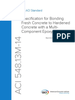 Specification For Bonding Fresh Concrete To Hardened Concrete With A Multi-Component Epoxy Adhesive