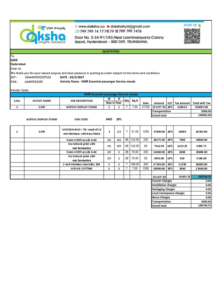 Recce Charges HSN Code Details | PDF | Metals | Materials