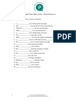 Past Simple Form With Other Verbs Mixed Exercise 2 (1)