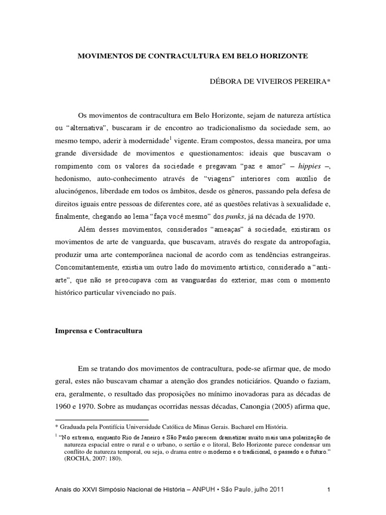 Movimentos de Contracultura Descargar gratis PDF Contracultura