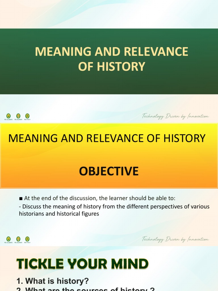 Understanding History's Meaning and Sources | PDF | Primary Sources