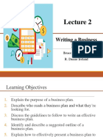 Lecture 2 Writing A Business Plan