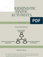 Deterministic - Finite - Automata