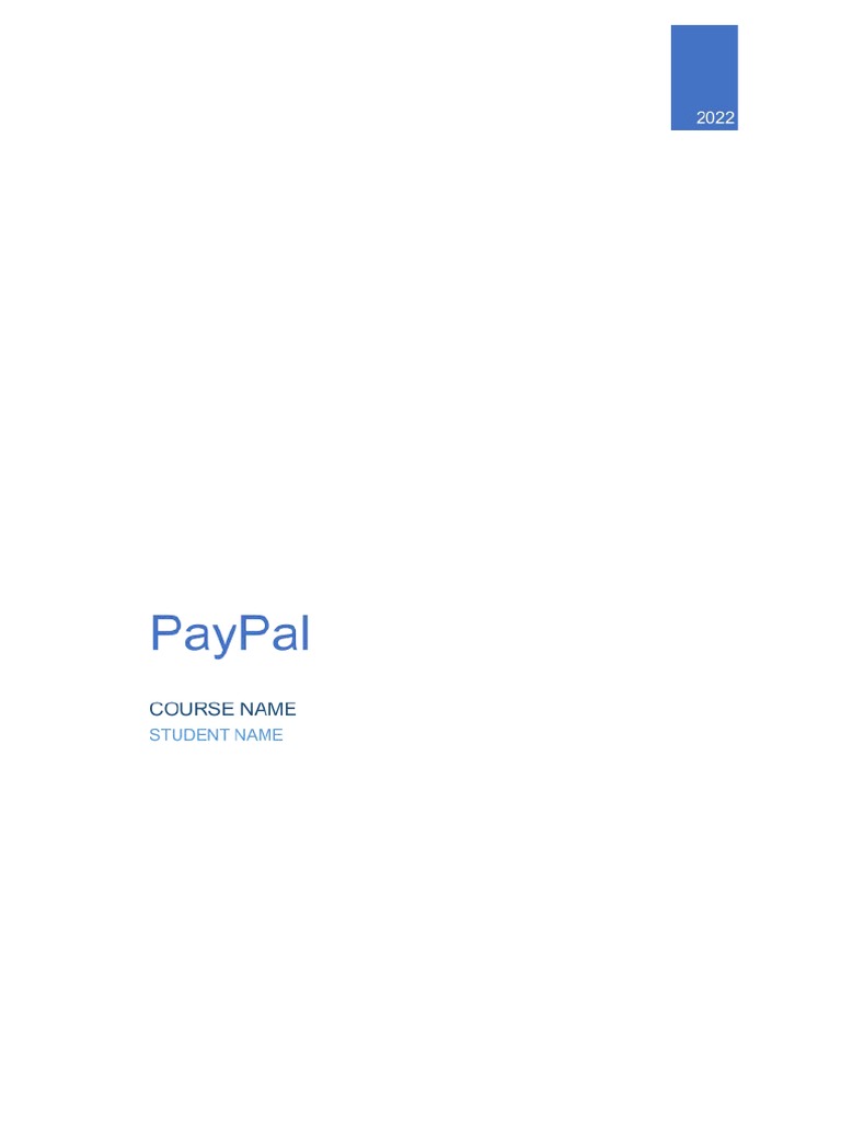 PayPal Strategic Management Analysis | PDF | Pay Pal | Banks