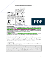 Handout - Morphology Revision