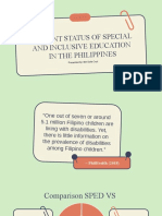 Status of Inclusive Education in The Philippines