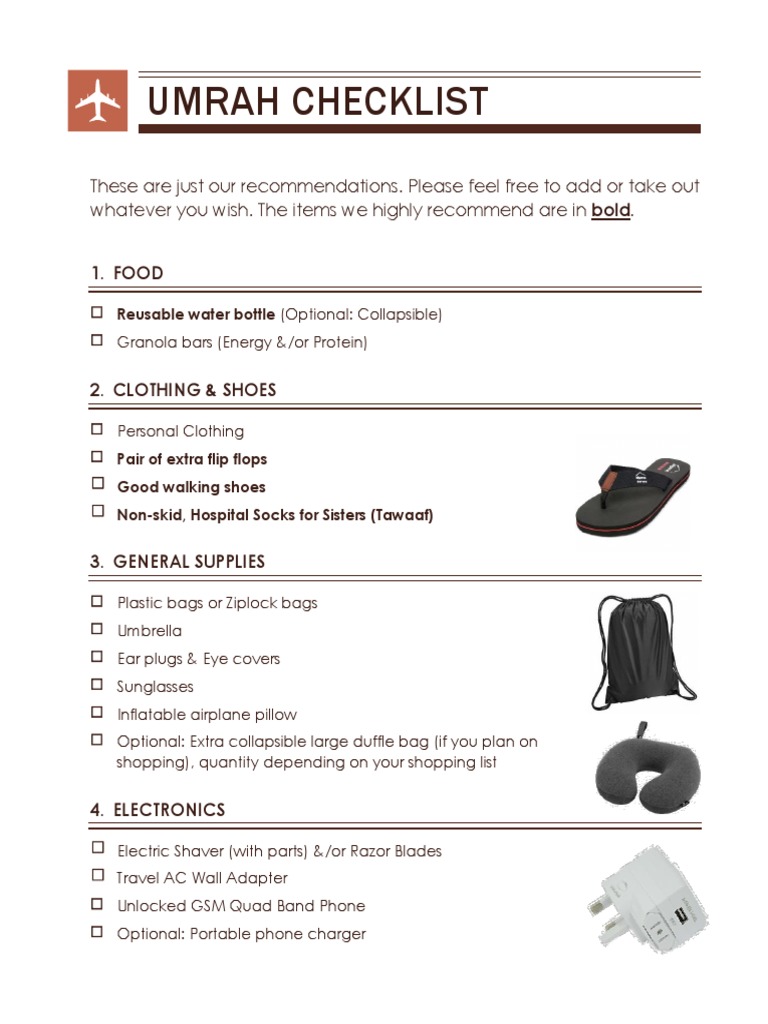 Umrah Checklist PDF