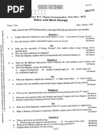 Solar & Wind Energy (18EE731) - QP