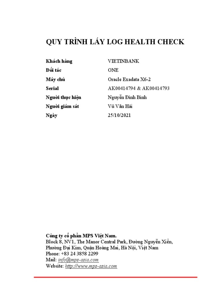 Vietinbank - Collect Log HC | PDF