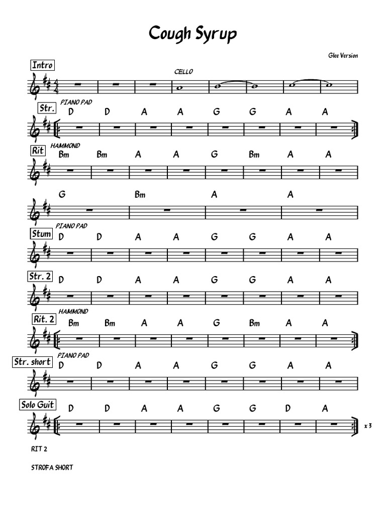 Cough Syrup Glee Ton D PDF