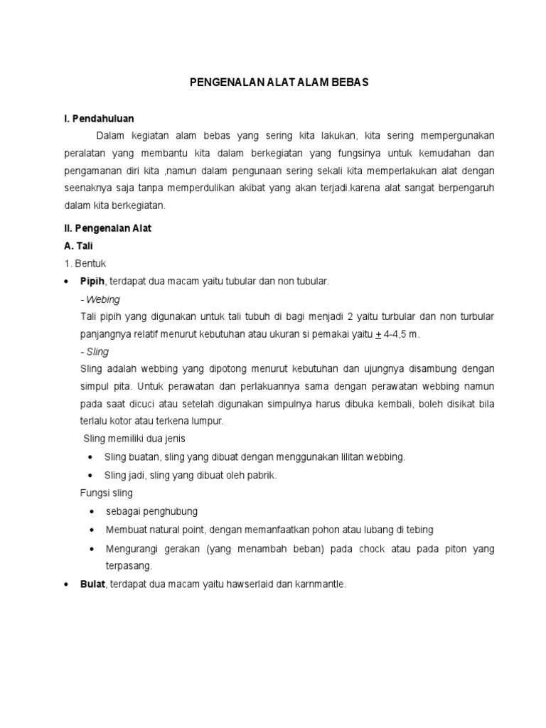 Alat Rock Climbing PDF