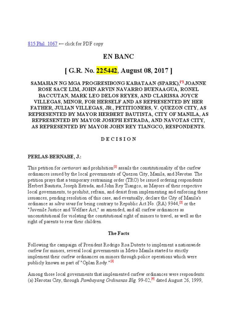 Samahan ng mga progresibong kabataan spark v quezon city g r no