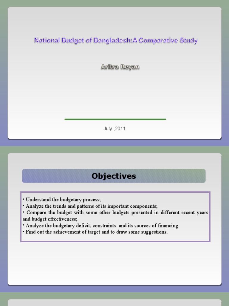 Bangladesh National Budget Overview | PDF | Government Budget Balance ...