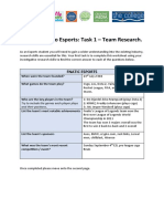 Introduction To Esports Induction Worksheet