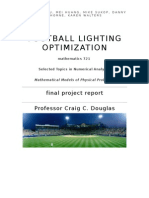 Football Lighting Optimization: Final Project Report Professor Craig C. Douglas