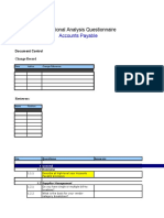 Process Analysis Questionaires Oracle 2