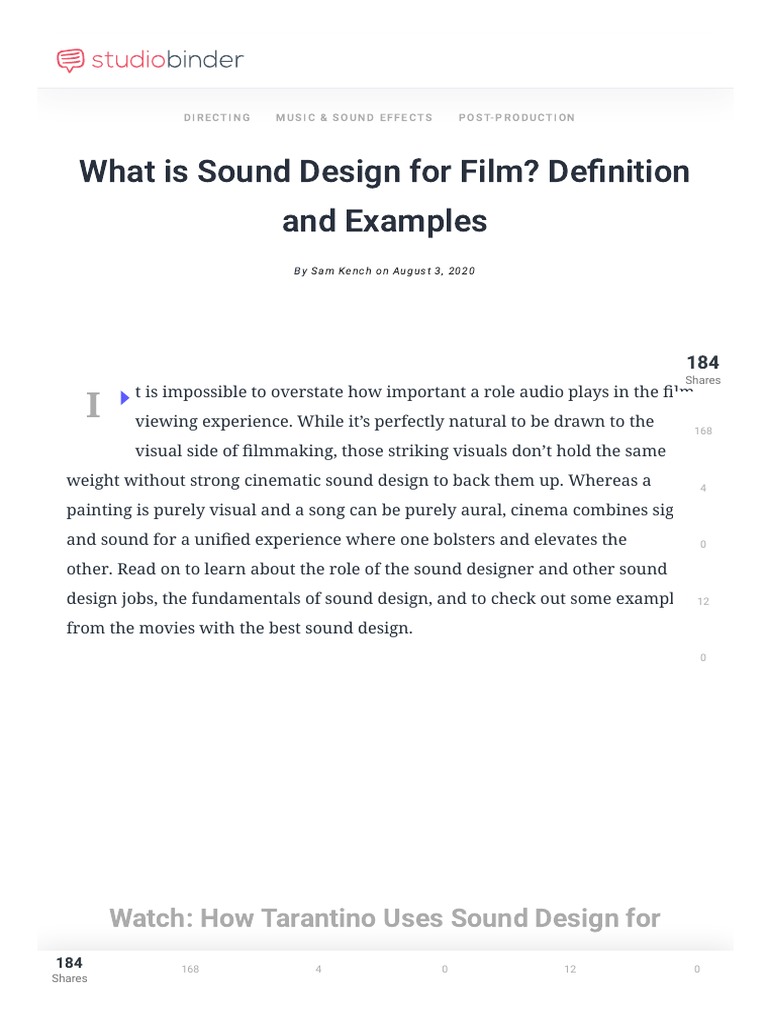 What is Sound Design for Film_ Definition, Examples & Ultimate Guide