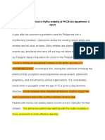 Coming Back To School in Hyflex Modality at PHCM SHS Department - A Report